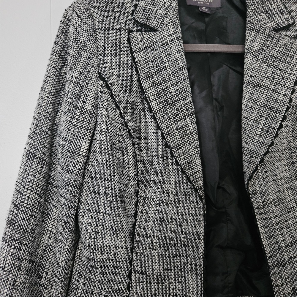 Liz Claiborne Suit Set Womens 6P Tweed Blazer Shell 2 Piece Office Business - Picture 9 of 14